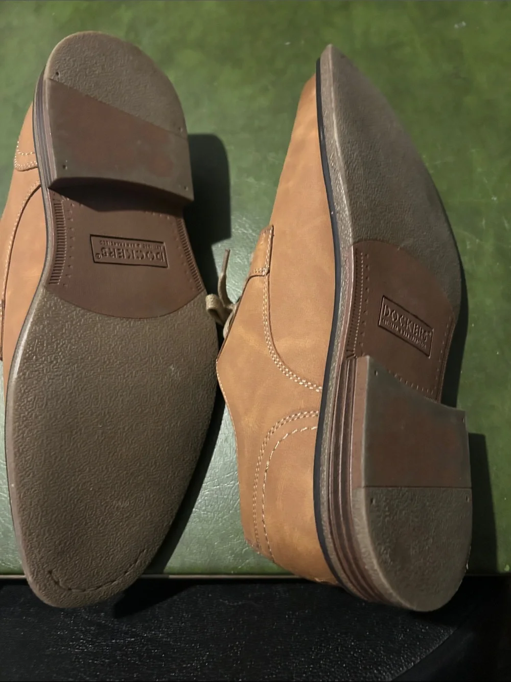 Dockers Men’s Light Brown Casual Lace-Up Oxfords